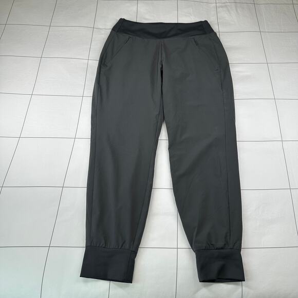 Athleta Pants Womens 4 Petite Gray Lined Soho Jogger Travel Minimalist Tapered - Picture 2 of 11